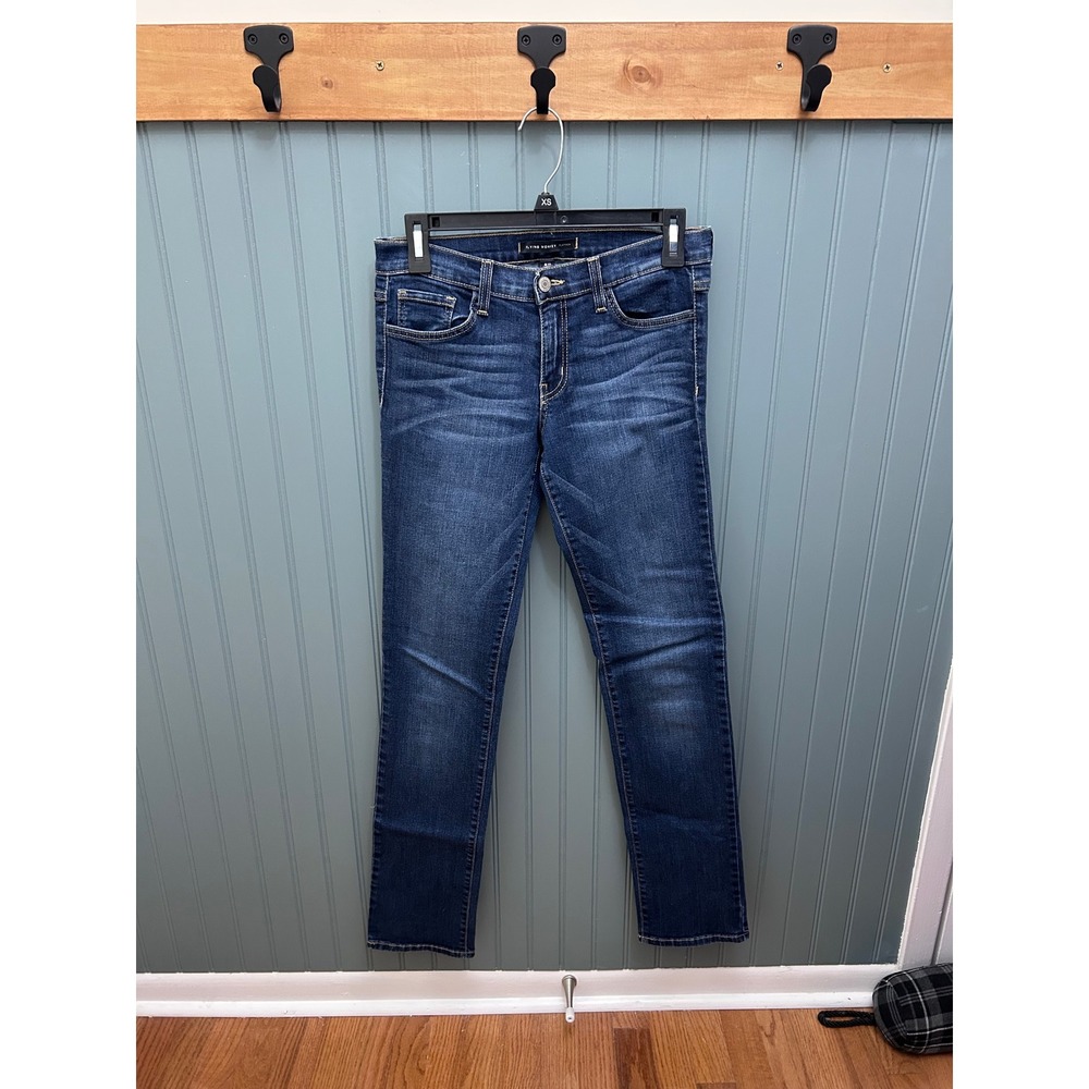Flying Monkey Platinum Dark Wash Skinny Jeans Mid Rise Size 28 K7870 Made in USA